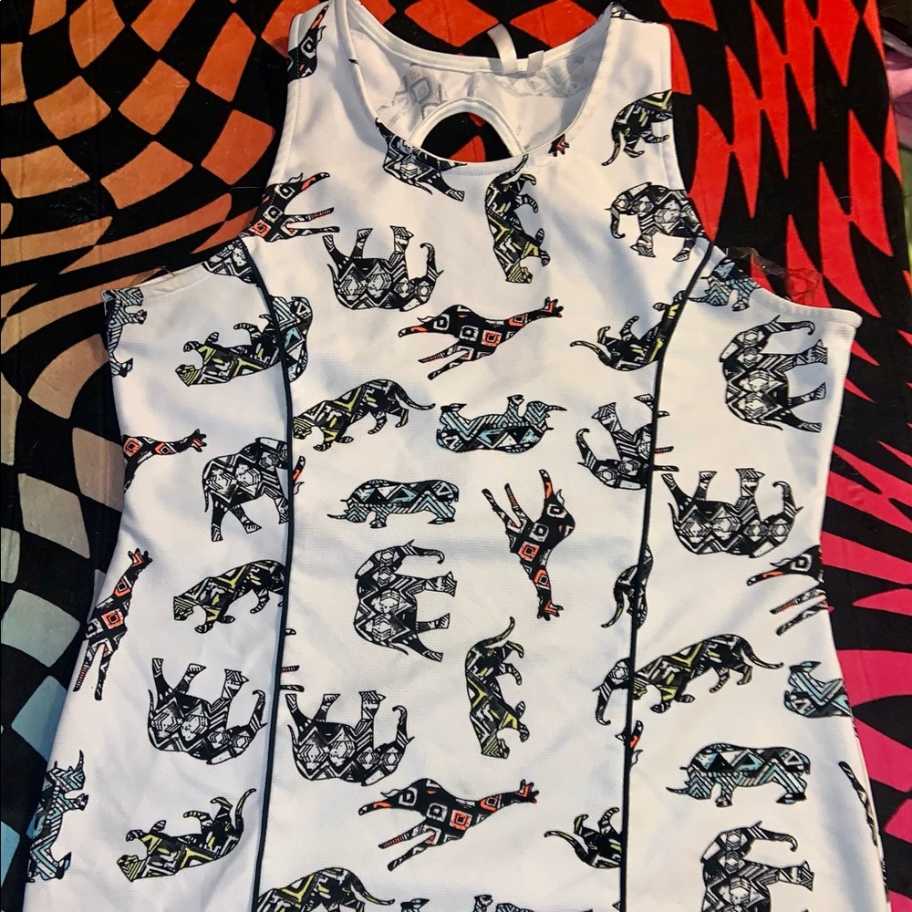 Fitted African Animal Print Dress